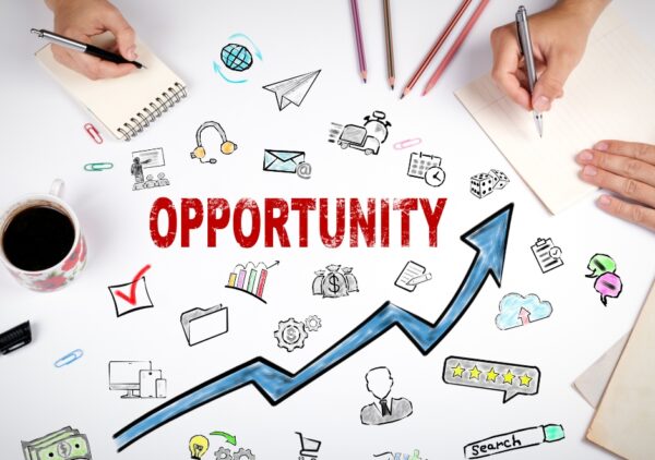 Attendees networking and discussing ideas at the Cyprus Digital Marketing Summit.