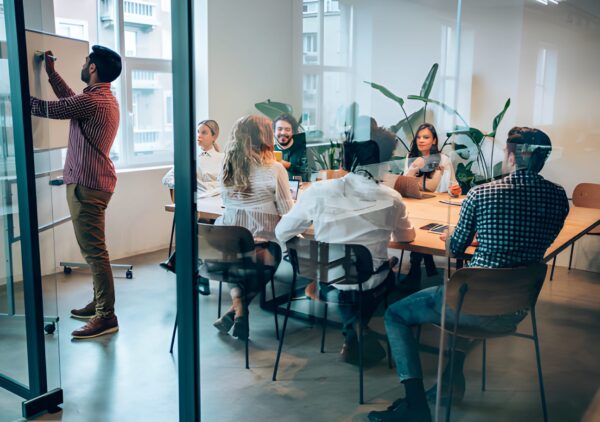 Global business leaders discussing branding and marketing strategies at the Cyprus Digital Marketing Summit.